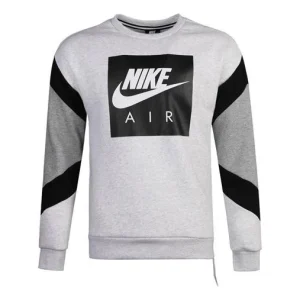 Nike Air Crew Flc Round Neck Colorblock Pullover light grey 928636-051