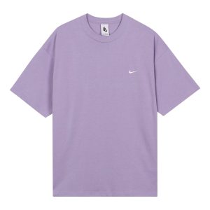 Nike Lab Solo Swoosh Basic Sports Short Sleeve Purple DA0321-563