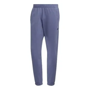 Men's adidas originals Logo Solid Color Bundle Feet Sports Pants/Trousers/Joggers Violets H62545