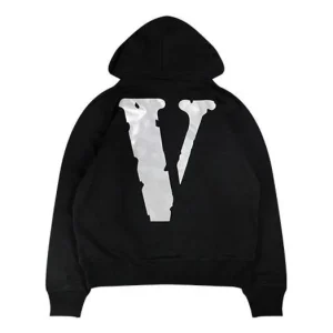 VLONE Staple 3M V Logo Hoodie 'Black White' VLHD20002