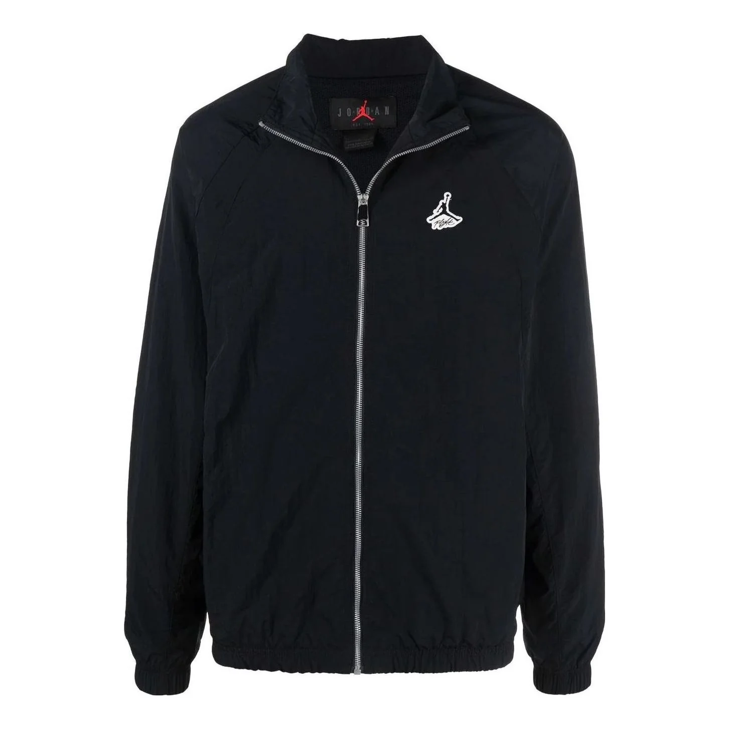Air Jordan Metallic Zipper Sports Jacket Men's Black DH9037-010