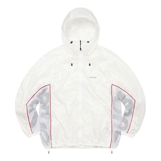 Supreme Ripstop Hooded Windshell 'White Grey' SUP-SS22-812