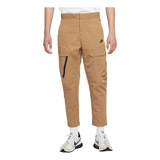 Men's Nike Sportswear Tech Essentials Casual Sports Woven Unlined Long Pants/Trousers Brown DH3867-258
