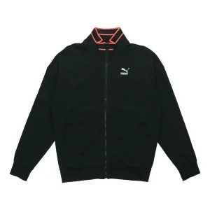 PUMA TFS Stand Collar Zipper Casual Sports Black 597343-01