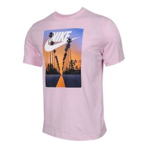 Nike Sportswear Round Neck Short Sleeve Pink BQ0716-663