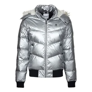 (WMNS) Converse Down Jacket Asia Sizing 'Silver' 10002882-A01