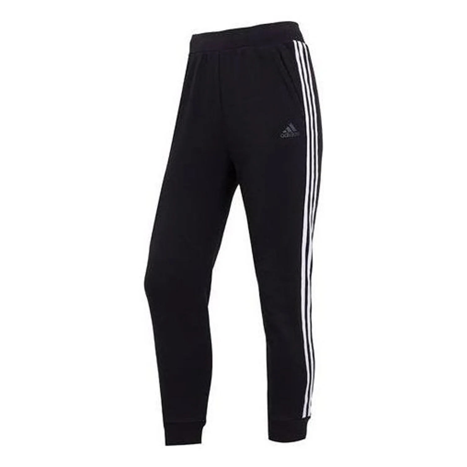 (WMNS) adidas Must Have 3-Stripe Sweatpants Asia Sizing 'Black White' HM7056