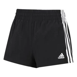 (WMNS) adidas Essentials 3-Stripes Woven Shorts Loose Fit Asia Sizing 'Black White' HE9345