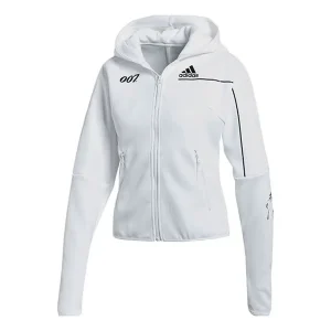 (WMNS) adida x James Bonds Z.N.E. Hoodie Asia Sizing 'White' GN6814