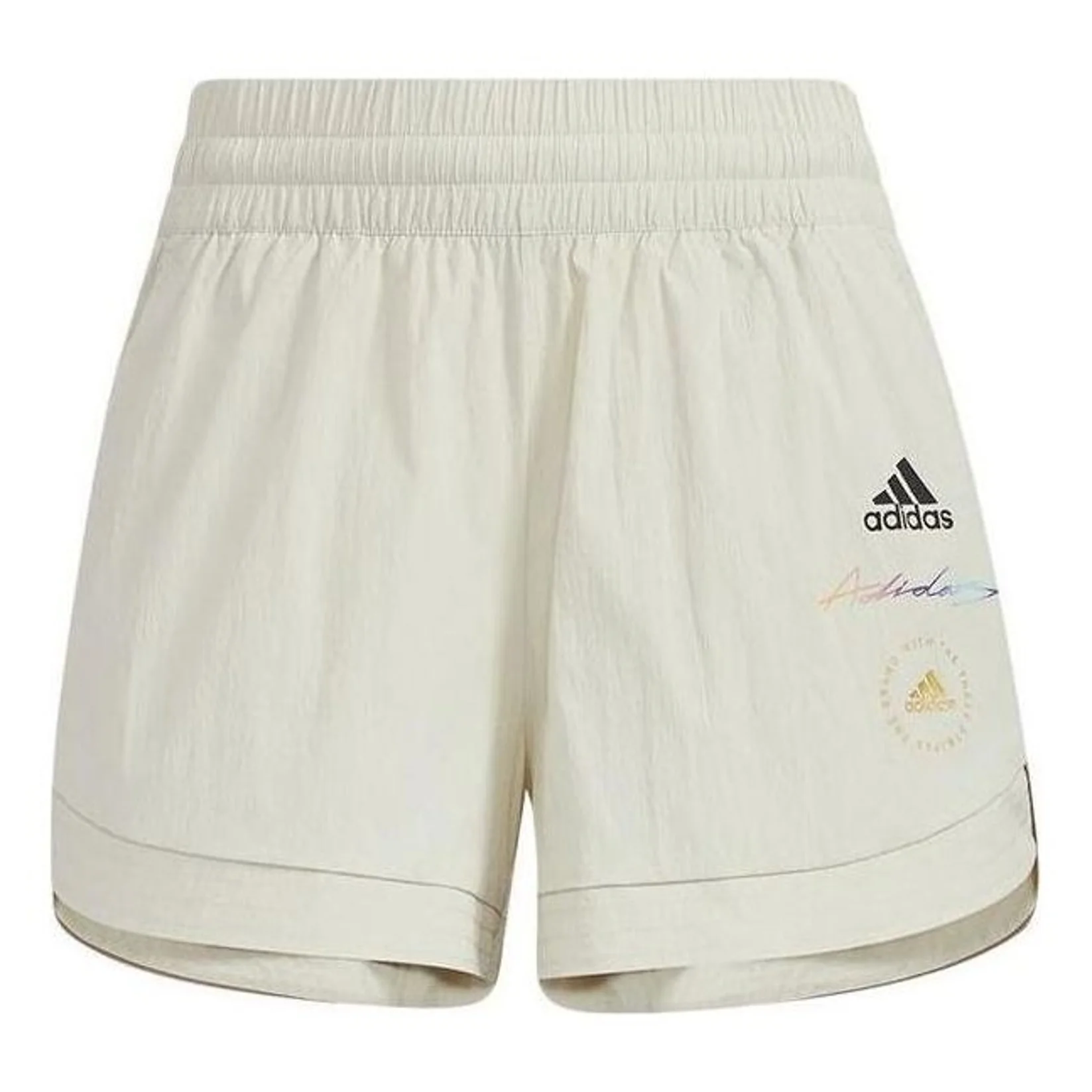 (WMNS) adidas Logo Elastic Waist Athletic Shorts Asia Sizing 'White' HE9954
