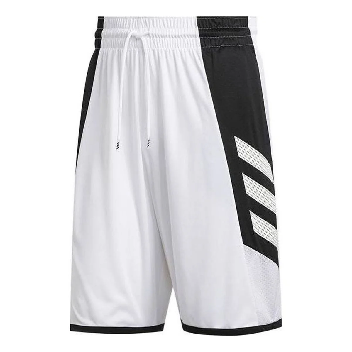 adidas  Quick-Dry Basketball Shorts Asia Sizing 'White Black' GC8081