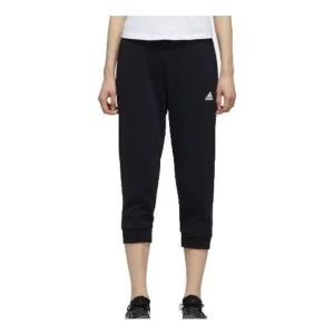 (WMNS) adidas 3/4 Knitted Pants Asia Sizing 'Black' DY8603