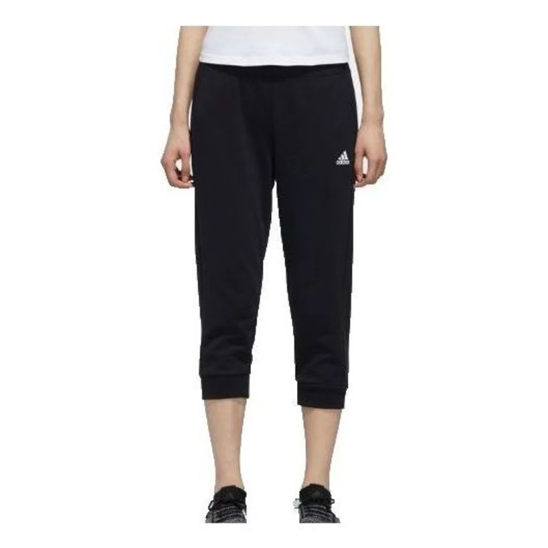 (WMNS) adidas 3/4 Knitted Pants Asia Sizing 'Black' DY8603