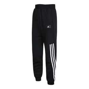 (GS) adidas Future Icons 3-Stripes Tapered-Leg Pants Asia Sizing 'Black White' H44337