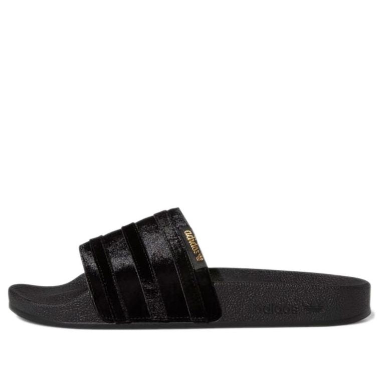 (WMNS) adidas Adilette Slide 'Black Gold Metallic' GZ6146