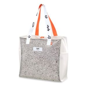 PUMA x MR.Doodle Shopper Bag 'White Black Orange' 077438-01