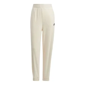 (WMNS) adidas Velour Pants Asia Sizing 'White' HG1824