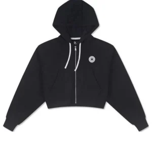 (WMNS) Converse Retro Chuck Hoodie Asia Sizing 'Black' 10026150-A01