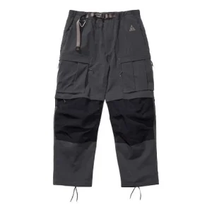 Men's Nike x ACG 2 In 1 Waterproof Functional Multiple Pockets Casual Bundle Feet Long Pants/Trousers Black CV0655-070
