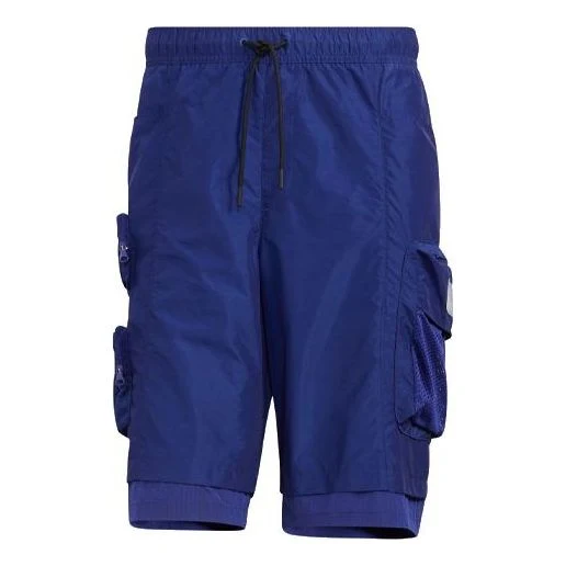 adidas ST POCKET WVSH Sports Cargo Shorts Blue HE3768