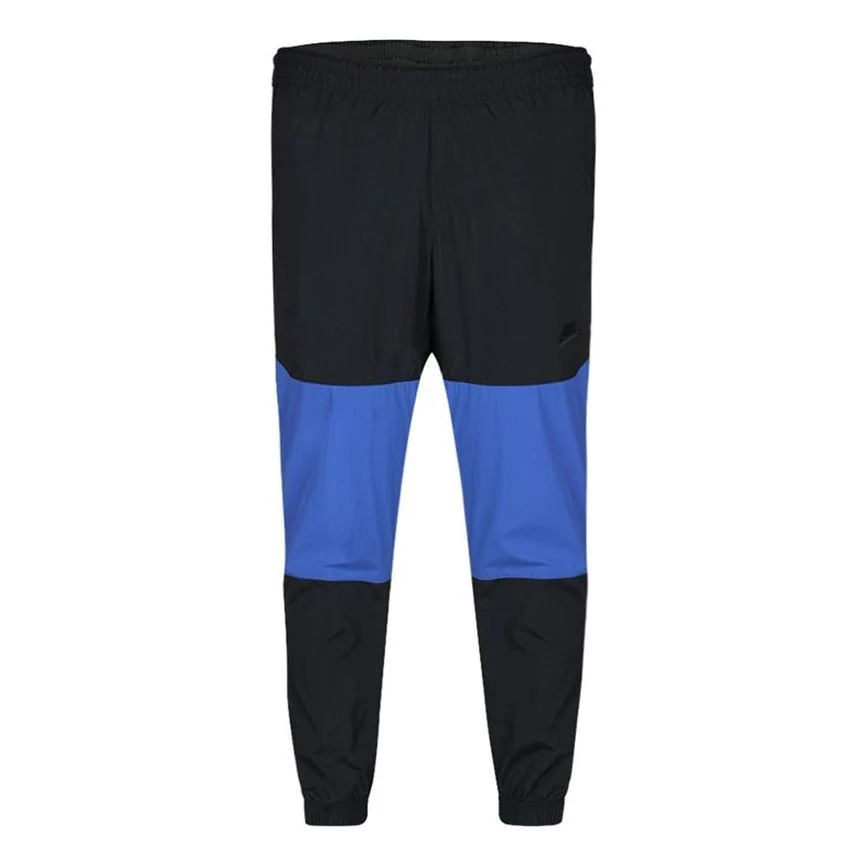 Men's Nike Sportswear Contrasting Colors Athleisure Casual Sports Bundle Feet Long Pants/Trousers Black BV5388-014