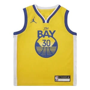 Air Jordan Golden State Warriors 2020-2021 Statement Jersey 'Yellow' DN5275-728