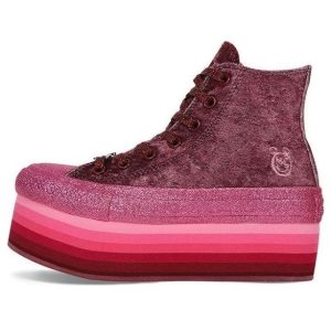 (WMNS) Converse x Miley Cyrus Chuck Taylor All Star Platform Hi 'Dark Burgundy' 563725C
