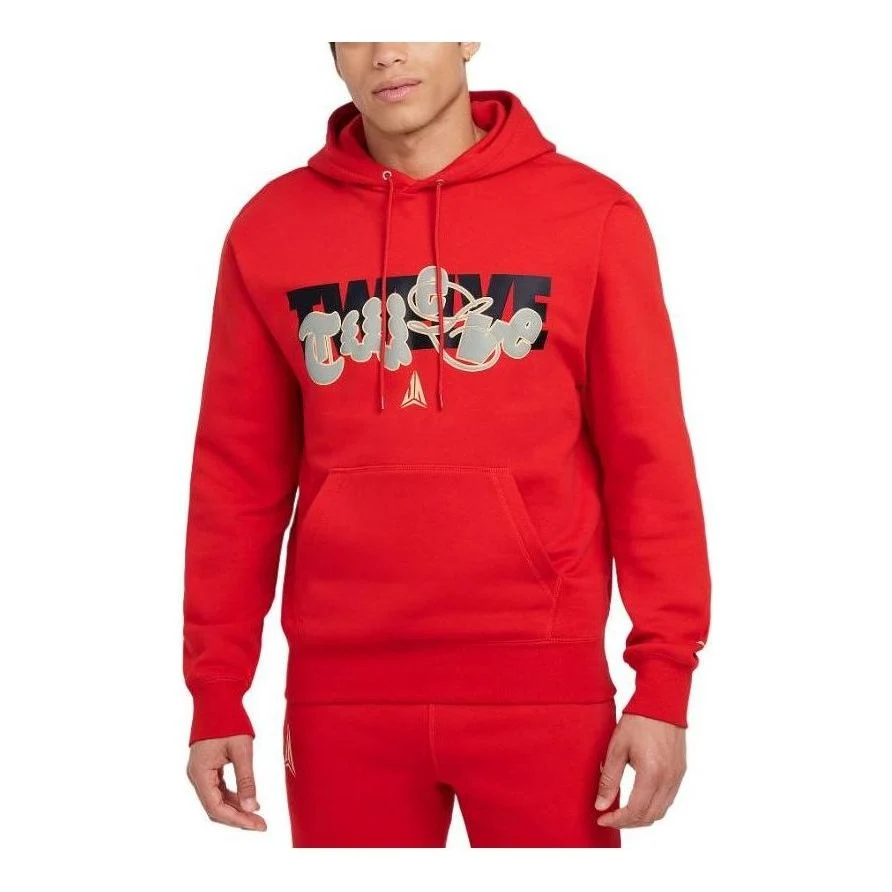 Nike JA Club Fleece Basketball Hoodie 'Red' FZ1038-657