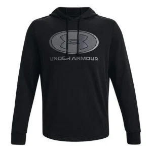 Under Armour Rival Terry Pullover Hoodie 'Black Grey' 1369470-001
