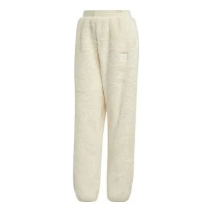 (WMNS) adidas Essentials+ Fluffy Teddy Pants 'Beige' IC2256