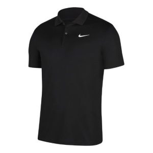 Nike Dri-Fit Slim Fit Version Golf lapel Short Sleeve Polo Shirt Black BV0359-010