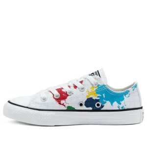 (GS) Converse Chuck Taylor All Star World Map 'White Blue Red' 668458C