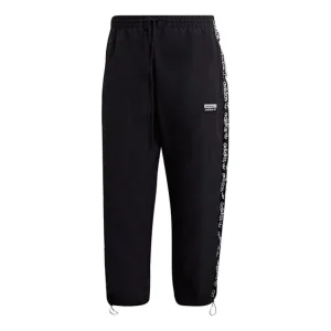 adidas originals Side Logo Sports Casual Trousers Men Black GJ6744