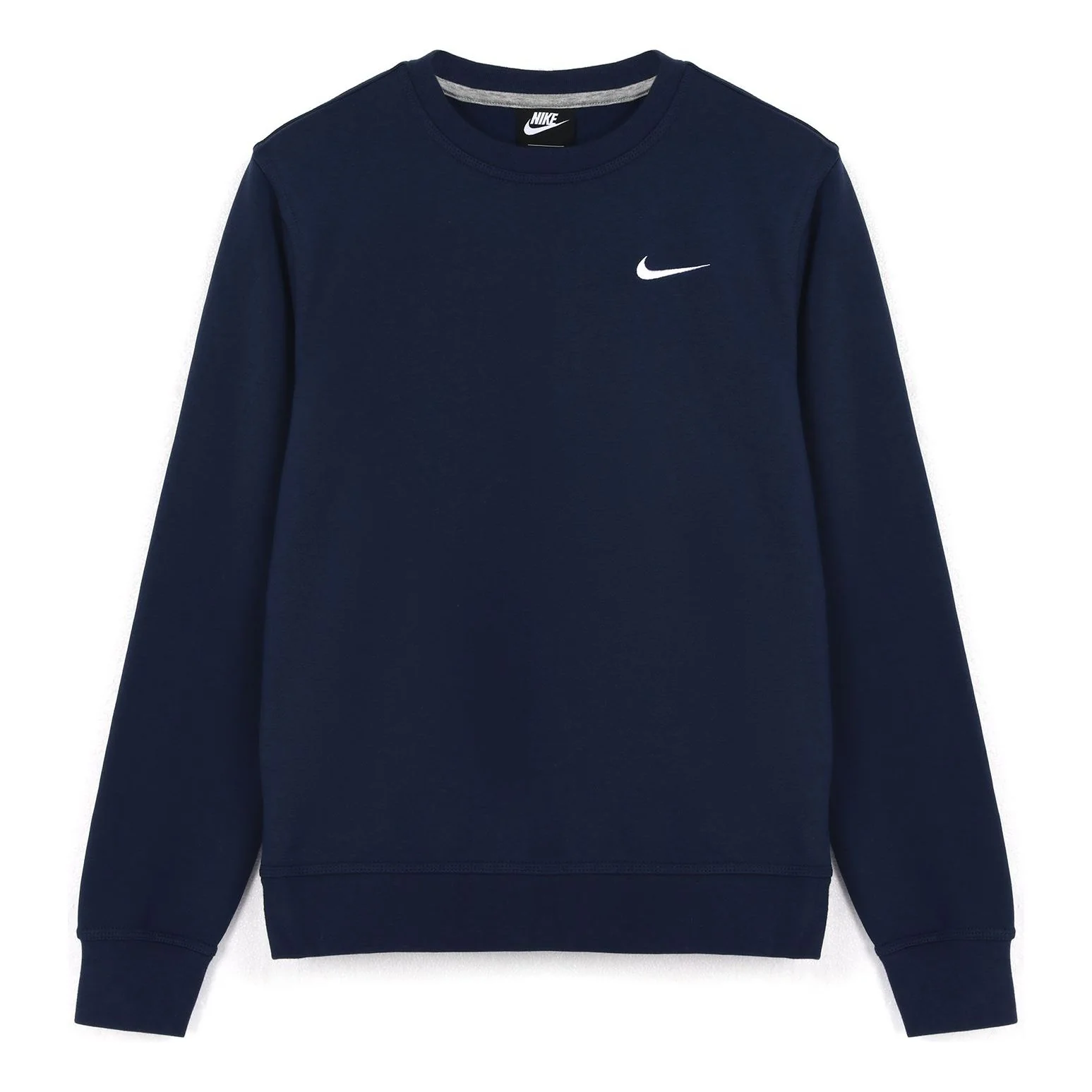 Men's Nike Knit Sports Fleece Lined Stay Warm Round Neck Pullover Blue 916609-410