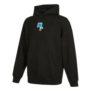 PUMA Oversize Trend Graphic Logo Hoodie 'Black' 536061-01