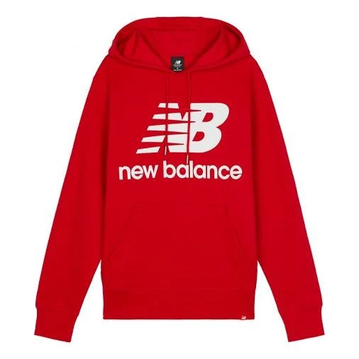 New Balance Big Logo Sweat Pullover Hoodie Asia Sizing 'Red' AMT03558-REP