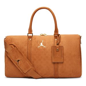 Jordan Suede Monogram Duffel 25L 'Cognac' IQ5742-299
