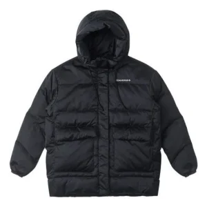 (WMNS) Converse Fashion Mid Down Jacket Asia Sizing 'Black' 10025220-A02