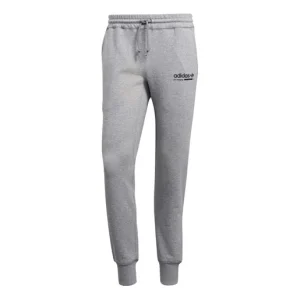 adidas originals Casual Sports Elastic Waistband Bundle Feet Long Pants Gray DH4980