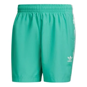 adidas Adicolor Classics 3-Stripes Swim Shorts 'Green' HF2119