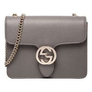 (WMNS) Gucci Leather Bag Single-Shoulder Bag Grey 510304-CAO0G-1226