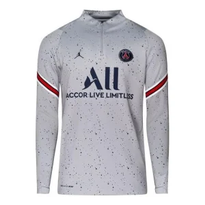 Air Jordan x Paris Saint Germain ADV Elite Strike Drill Top 'Grey Navy Red' DH7555-013