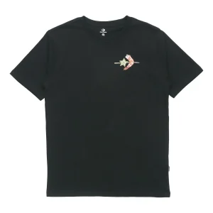 Men's Converse Pattern Casual Sports Short Sleeve Black 10021513-A02