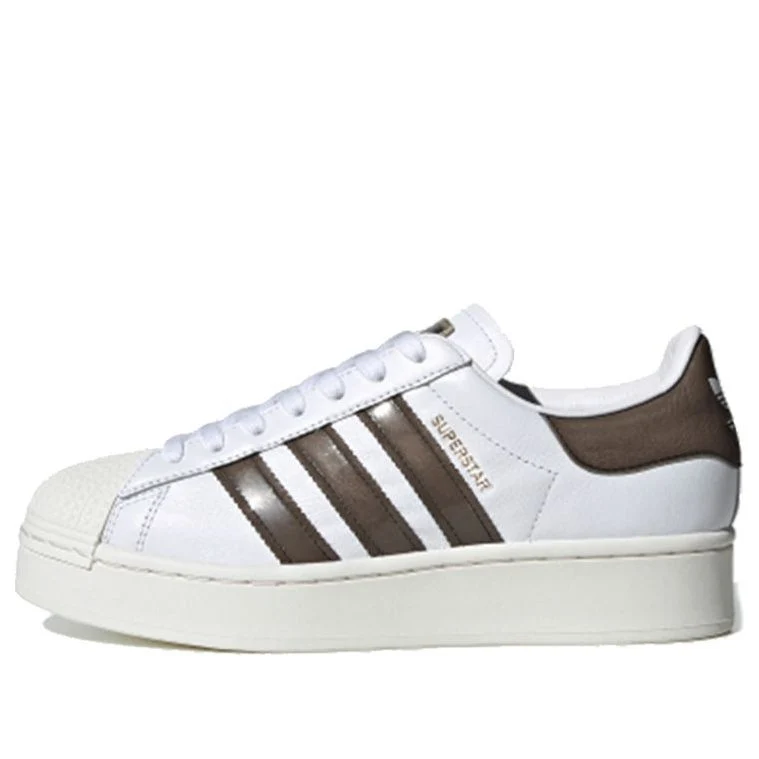 (WMNS) adidas BlackPinkadidas originals Superstar Bold 'White Brown' FV3356