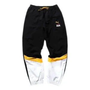 PUMA x Helly Hansen Tailored For Sport Mens Track Pants 'Black White Yellow' 597145-89