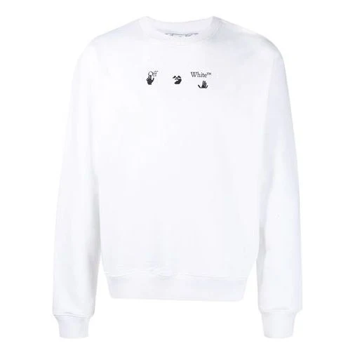 Men's Off-White FW21 Arrows Pattern Loose Fit White OMBA054F21FLE0130145