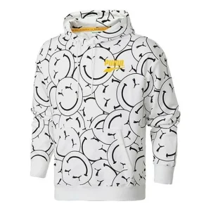 PUMA Club AOP Printed Hooded Fleece White 530367-02