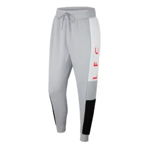 Nike Liverpool Fleece Alphabet Printing Bundle Feet Sports Long Pants Gray CZ3423-012