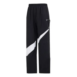 Nike Sportswear Big Swoosh Woven Pants 'Black White' DX0595-010