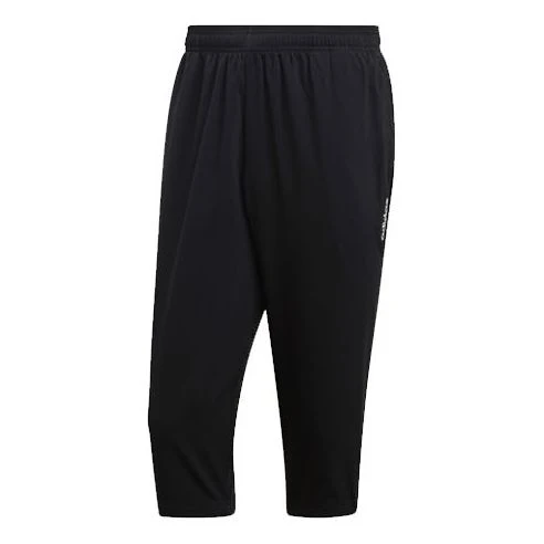 Men's adidas E Pln 3/4 Wvn Woven Cone Training Running Sports Cropped Pants/Trousers Black DQ3107